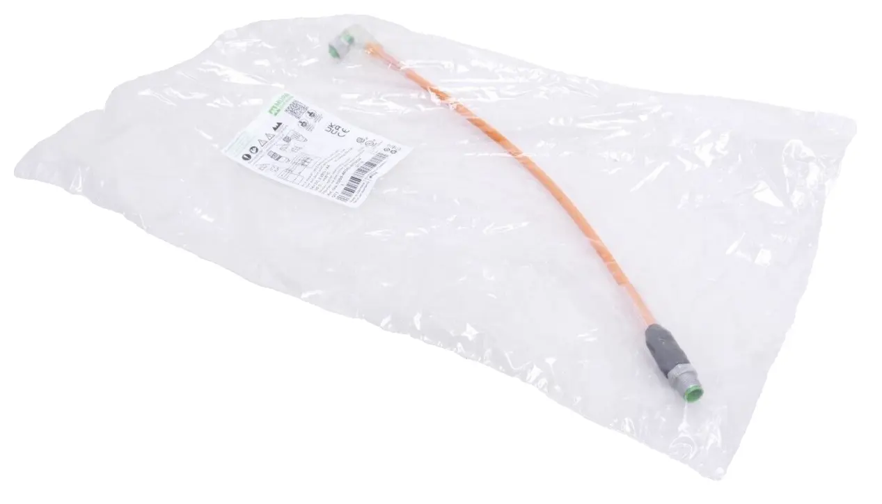 Murr Elektronik M12 St. 0° / M12 Bu. 90° A-kod. LED 0,3m | 7000-40343-4870030
