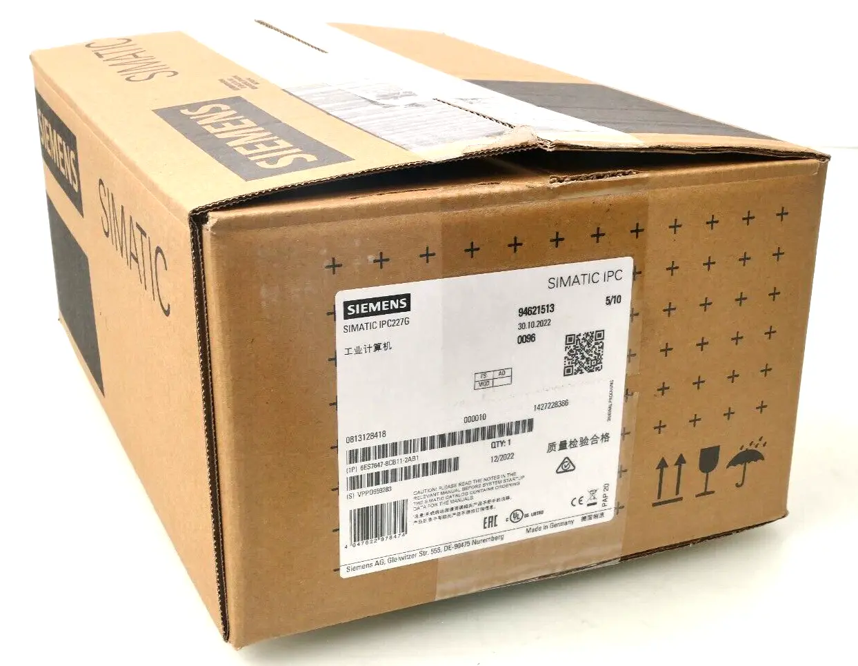 Produktfoto 1 von Siemens SIMATIC IPC227G | 6ES7 647-8CB11-2AB1 | V:AD | 6ES7647-8CB11-2AB1