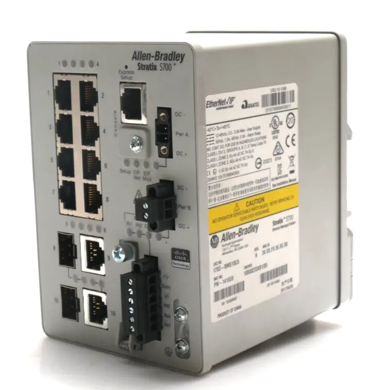 Produktfoto 1 von Allen-Bradley STRATIX 5700 Ethernet Managed Switch | Ser. A | 1783-BMS10CA