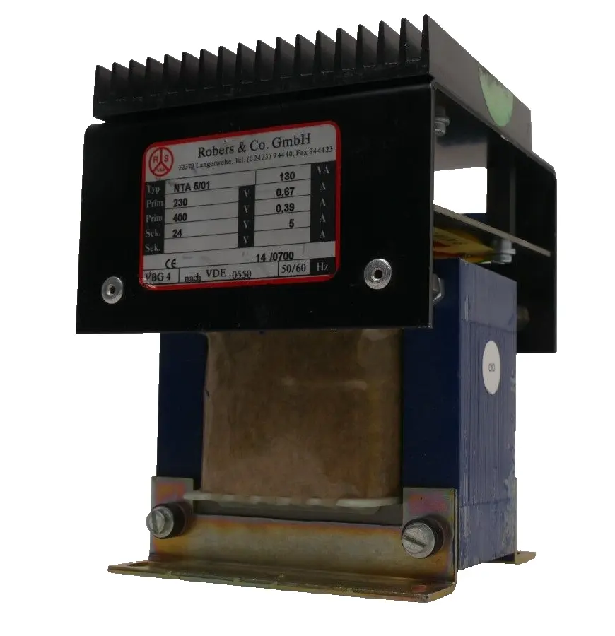Robers & CO GmbH NTA 5/01 | Trafo Netzteil | 130 V A 230V-0,67A 400V-0,39A 24V-5