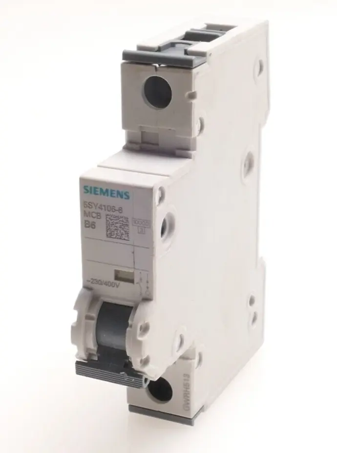 Produktfoto 1 von 3x Siemens MCB Leitungsschutzschalter 5SY4 106-6 | B6 | 5SY4106-6