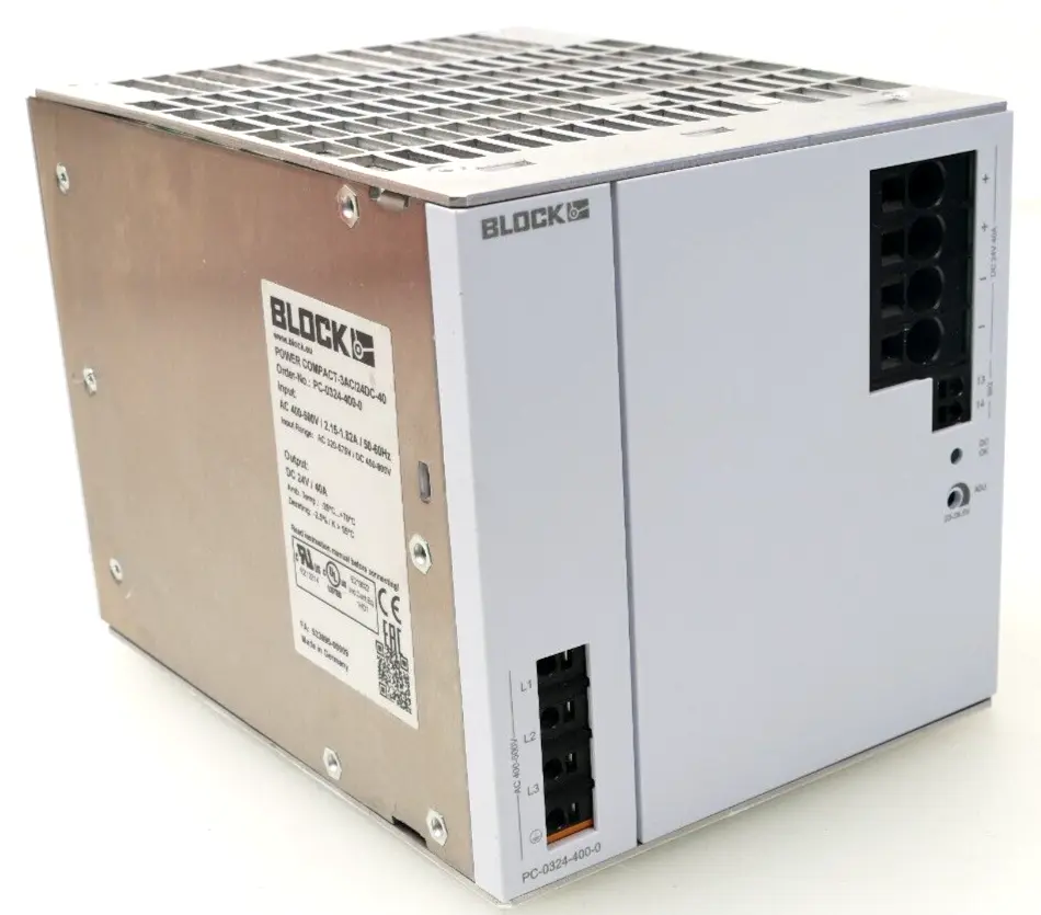Produktfoto 1 von Block POWER COMPACT-3AC/24DC-40 Power Supply | PC-0324-400-0