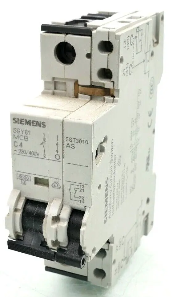 Produktfoto 1 von Siemens MCB Leitungsschutzschalter 5SY6 104-7 | C4 | 5SY6104-7 + 5ST3010 AS