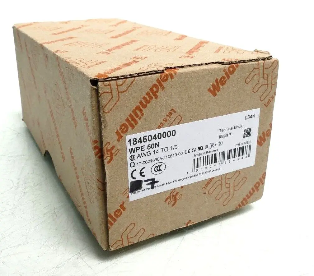 Produktfoto 1 von 7x Weidmüller WPE 50N | 1846040000 Reihenklemme