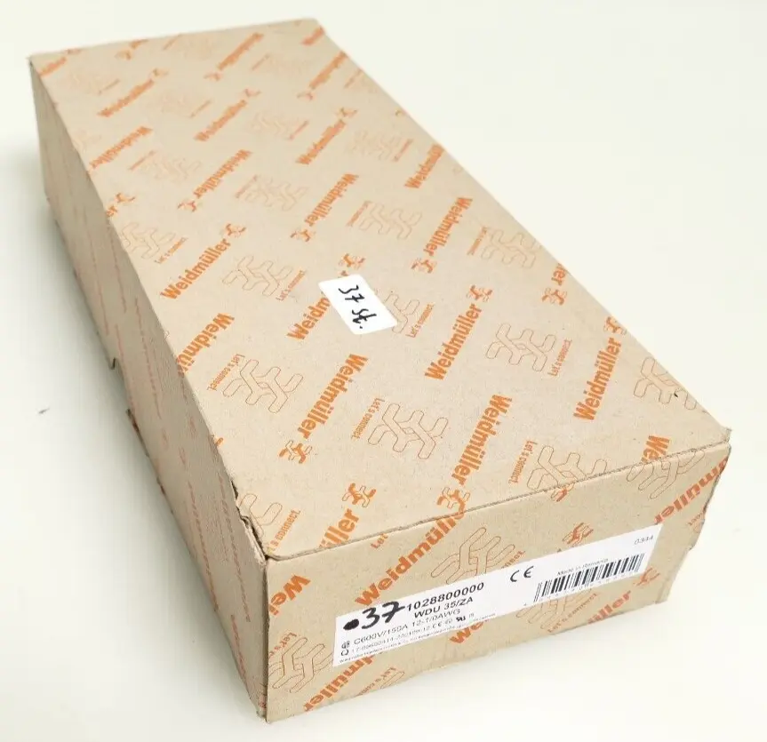 Produktfoto 1 von 37x Weidmüller Durchgangs-Reihenklemme WDU 35/ZA | 1028800000