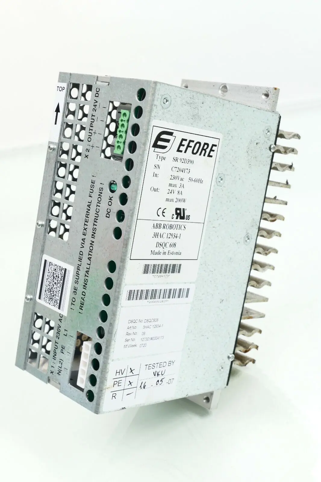 Produktfoto 1 von ABB Robotics Efore Netzteil 3HAC12934-1 | SR92D390 | DSQC608