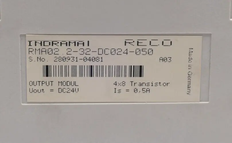Produktfoto 1 von Rexroth Indramat RECO Ausgangsmodul | A04 | RMA02.2-32-DC024-050
