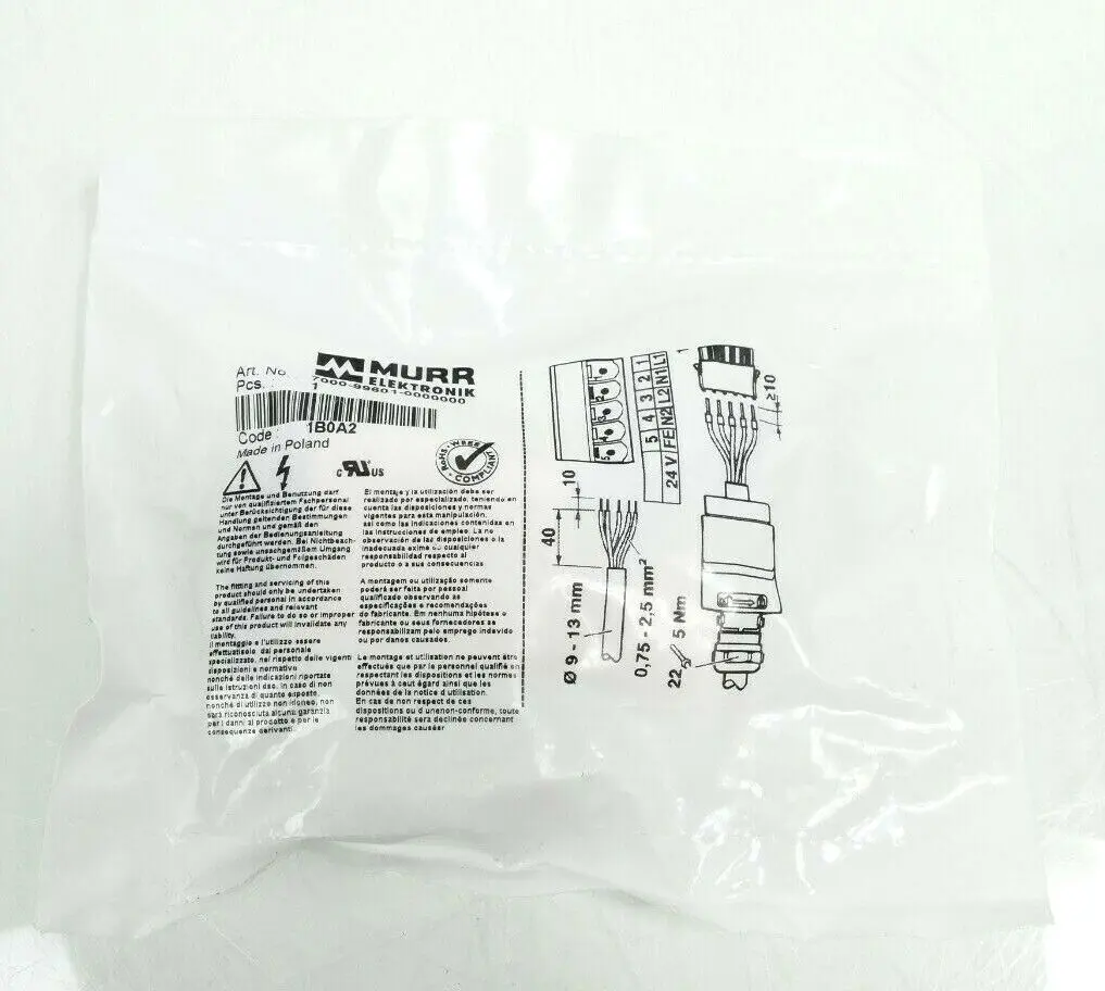 Produktfoto 1 von Murr Elektronik Push Pull Power St. 0° Federkraftanschluss | 7000-99601-0000000