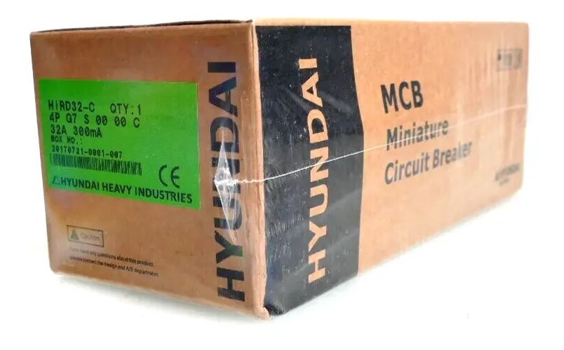 Produktfoto 1 von Hyundai HiRD32-C 4P G7 S 00 00 C Miniatur Circuit Breaker 4PG7S0000C 32A 300mA