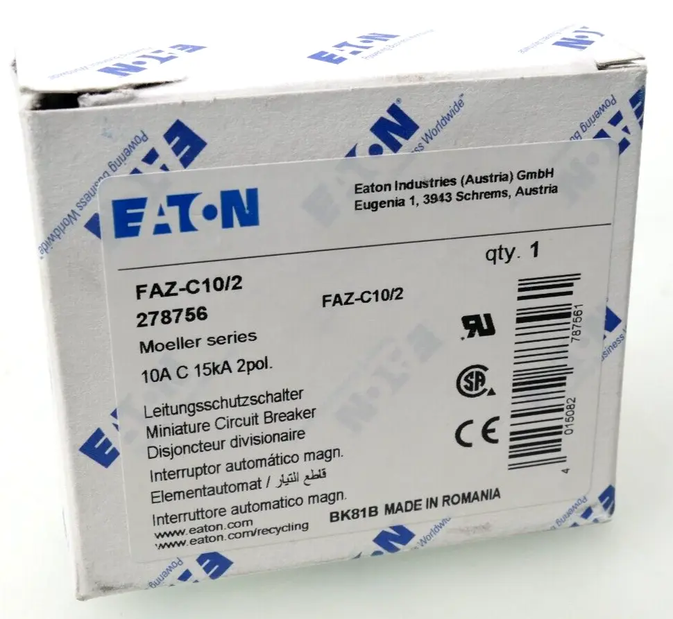Produktfoto 1 von Eaton Moeller Leitungsschutzschalter FAZ-C10/2 | 278756