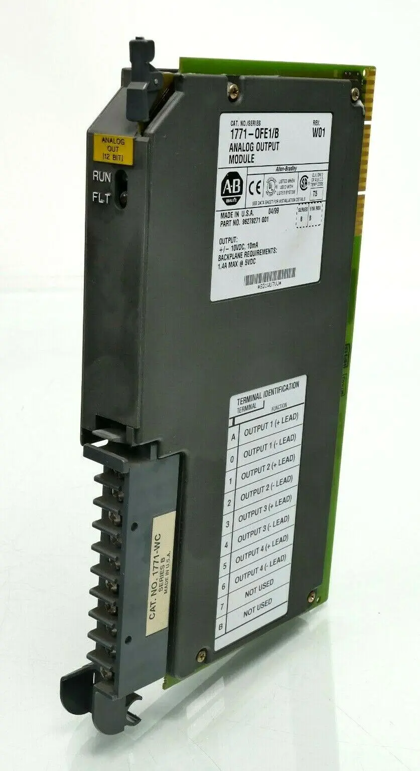 Produktfoto 1 von ALLEN BRADLEY 1771-OFE1/B ANALOG OUTPUT MODULE | REV:W01