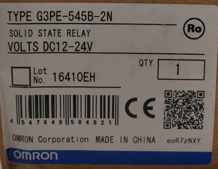 Produktfoto 1 von Omron Halbleiterrelais DC12-24V | G3PE-545B-2N