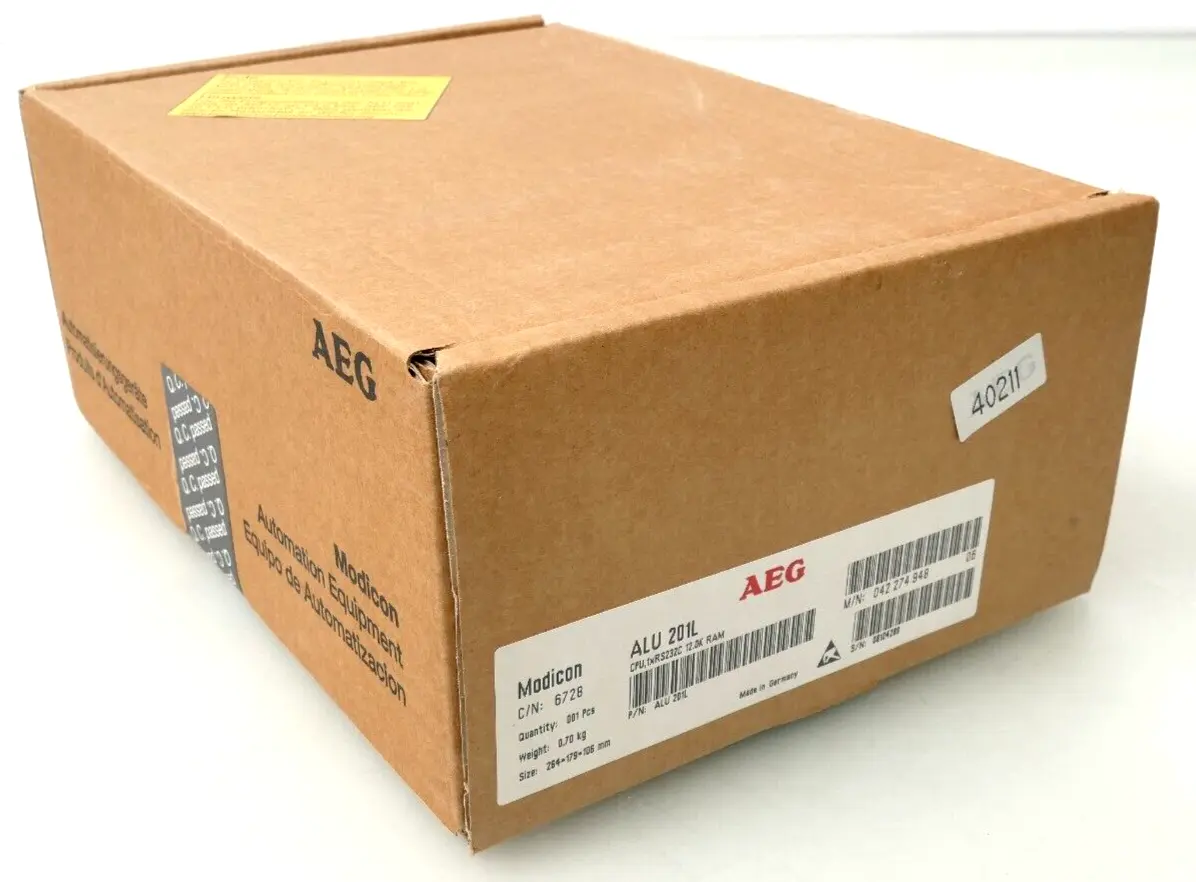 Produktfoto 1 von AEG Modicon 6728 ALU 201L CPU 1xRS232C 12.0K RAM 042 274 948 06
