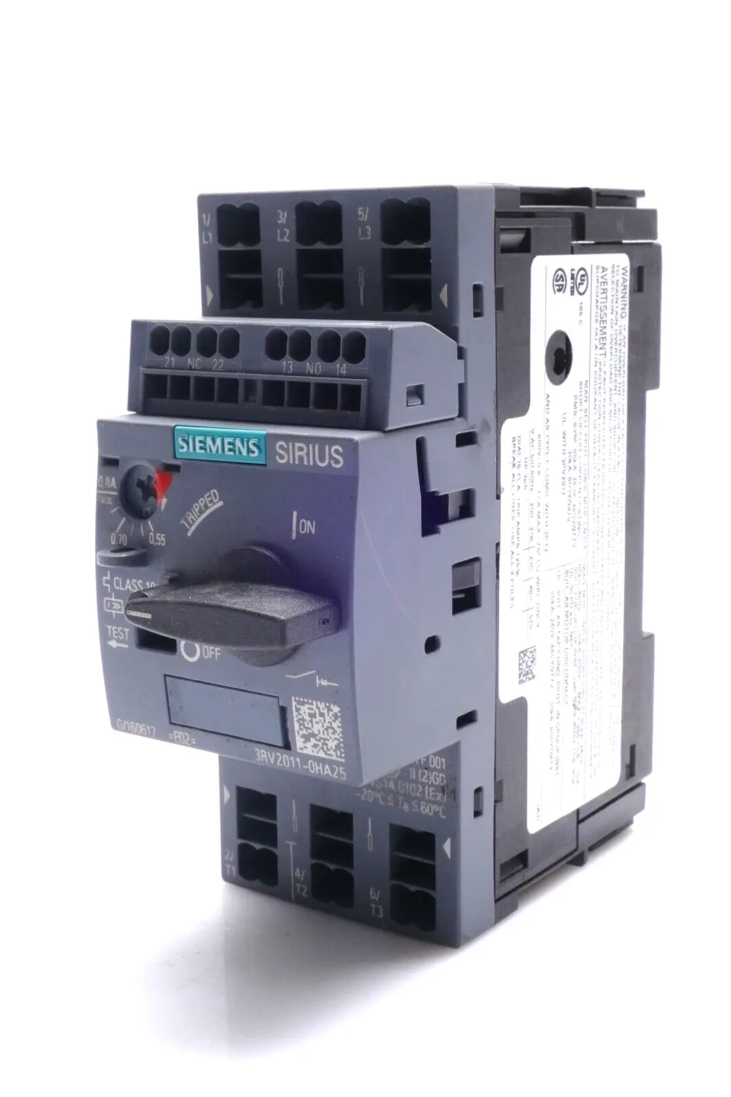 Produktfoto 1 von Siemens Schutzschalter 3RV2 011-0HA25 | E:02 | 3RV2011-0HA25