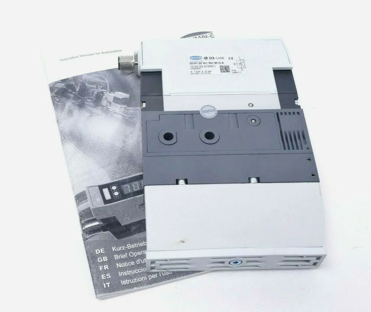 Produktfoto 1 von Schmalz Kompaktejektor SCPI 20 NC RD M12-5 | 10.02.02.03358/1