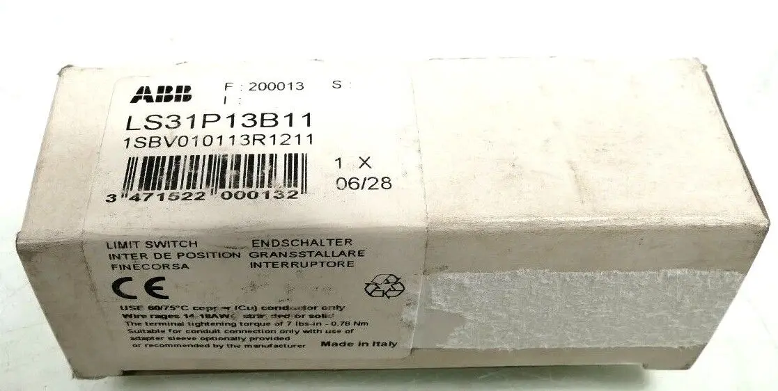 Produktfoto 1 von ABB Limit Switch LS31P13B11 | 1SBV010113R1211