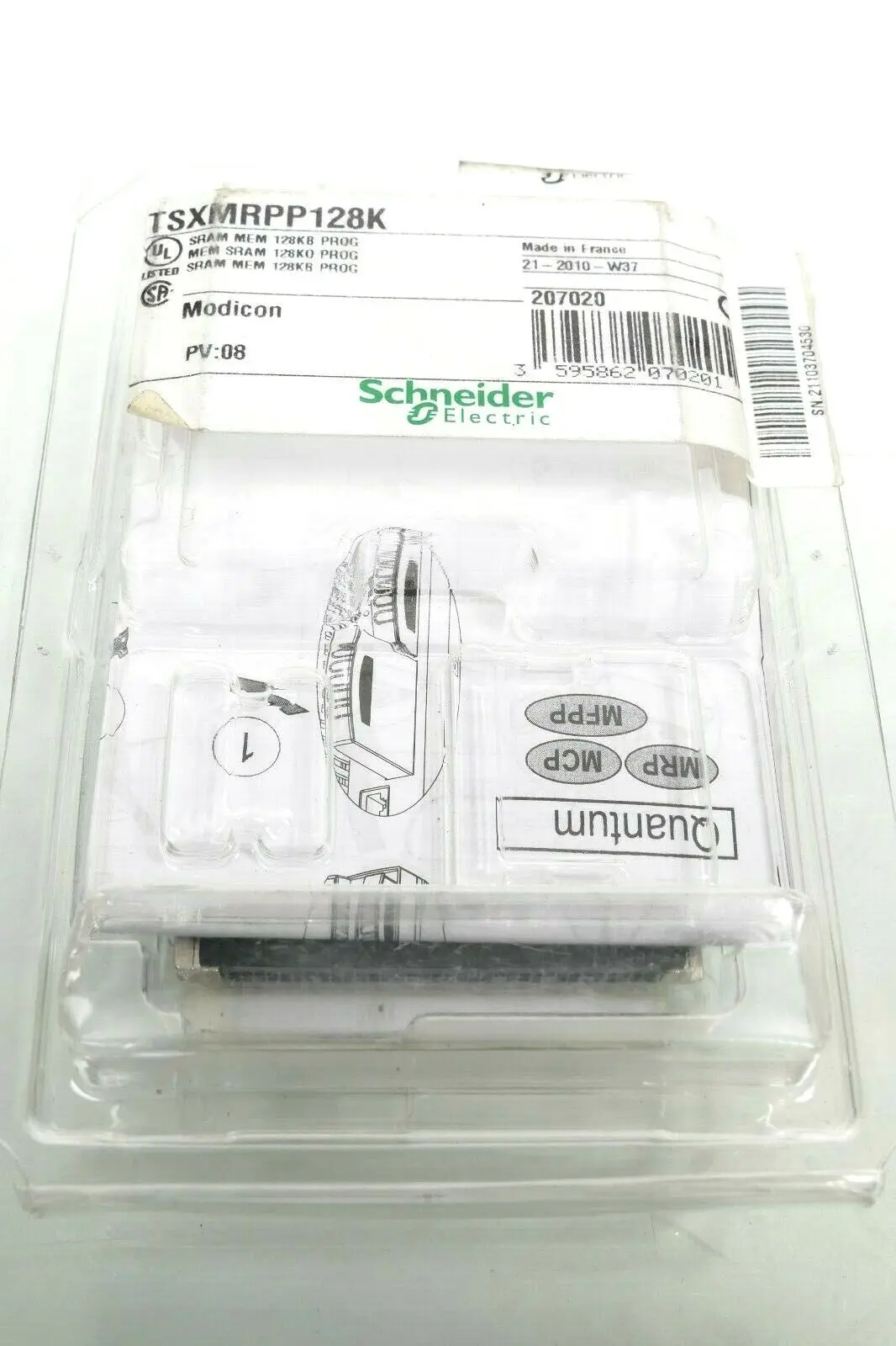 Produktfoto 1 von Schneider Telemecanique Speicherkarte TSXMRPP128k