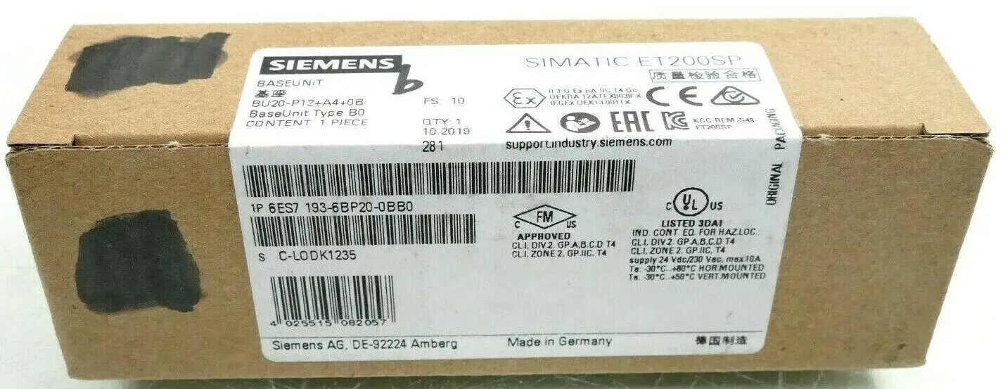 Siemens SIMATIC ET200SP | 6ES7 193-6BP20-0BB0 | FS:10 | 6ES7193-6BP20-0BB0