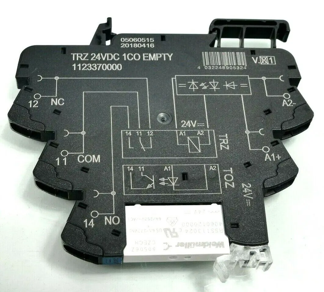 Produktfoto 1 von Weidmüller Schaltrelais TRZ 24VDC 1CO EMPTY | 1123370000