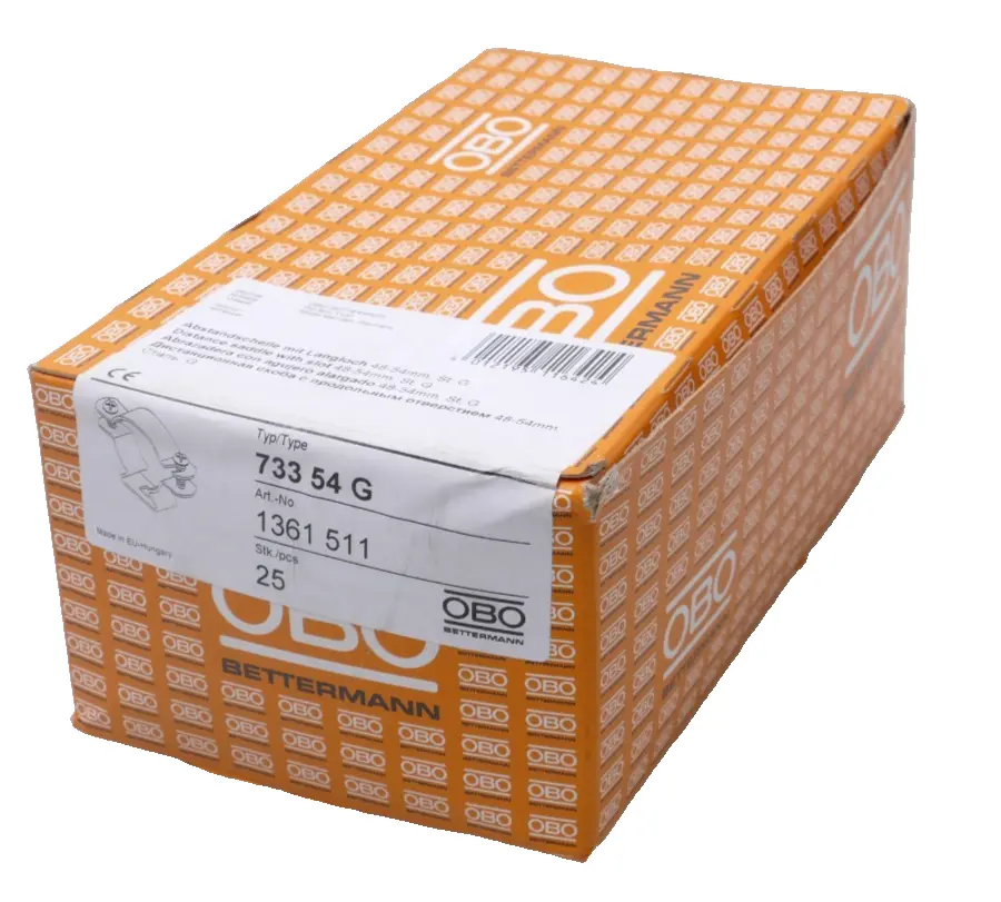 Produktfoto 1 von 25x Obo Bettermann Abstandschelle mit Langloch 48-54mm 733 54G | 1361511