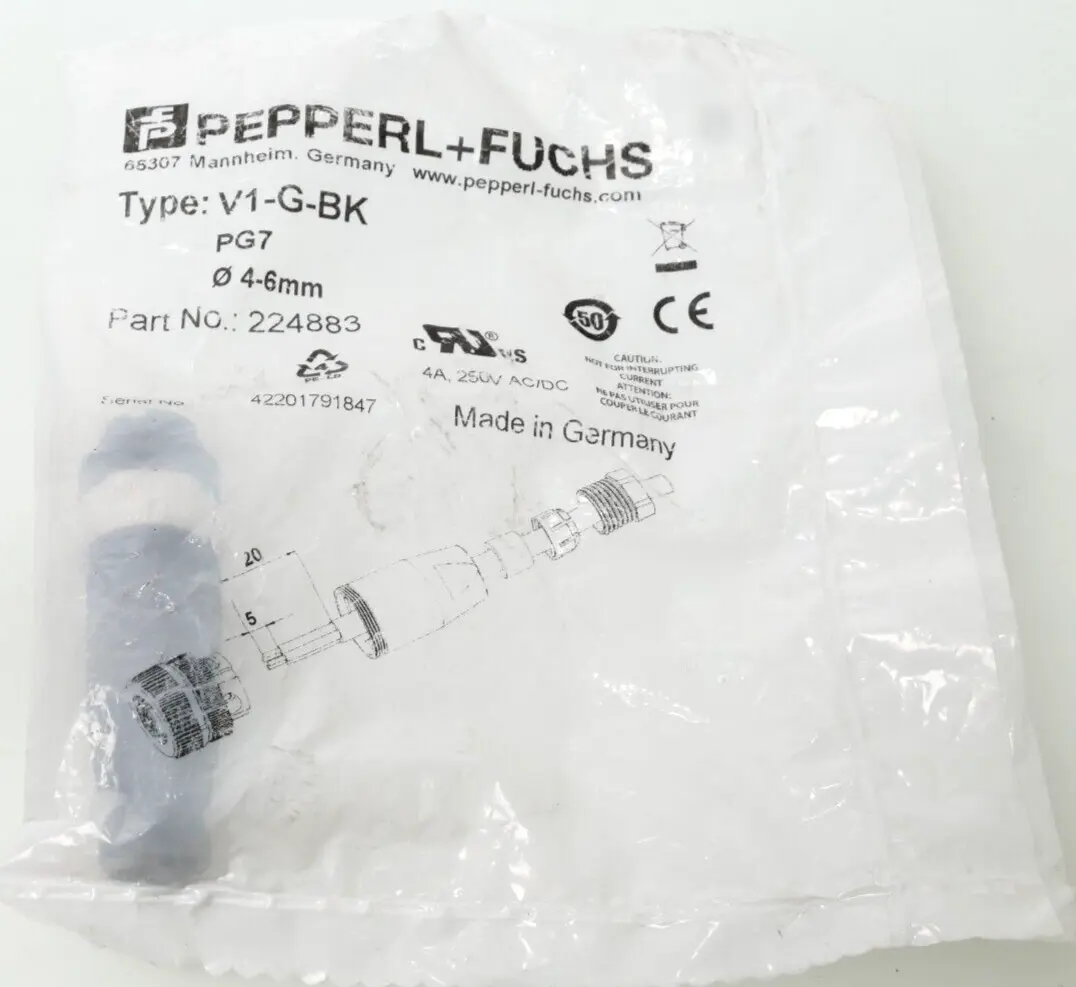 Produktfoto 1 von Pepperl + Fuchs Kabeldose V1-G-BK | 224883