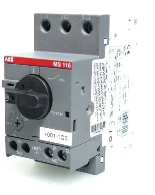 ABB MS 116 Motorschutzschalter MS116-1.6 | 1,0-1,6A AC3 | 1SAM250000R1006