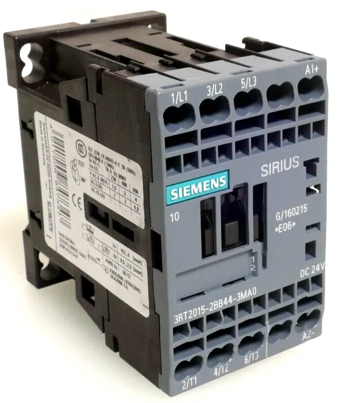 Produktfoto 1 von Siemens SIRIUS Leistungsschütz 3RT2 015-2BB44-3MA0 | E:06 | 3RT2015-2BB44-3MA0