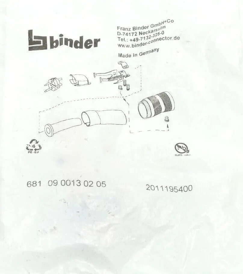 Produktfoto 1 von Binder Steckverbinder 681 09 0013 02 05 | 6810900130205