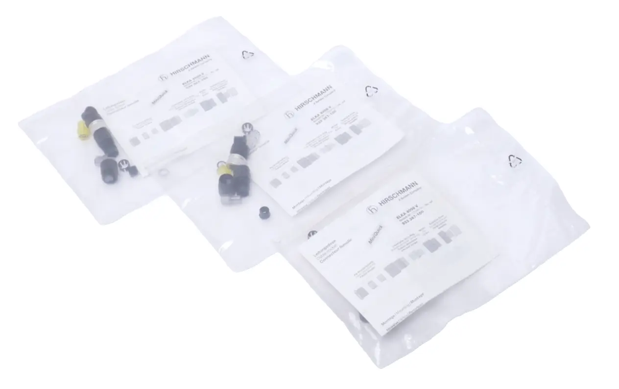 3x Hirschmann Leitungsdose ELKA 4008 V | 933 367-100