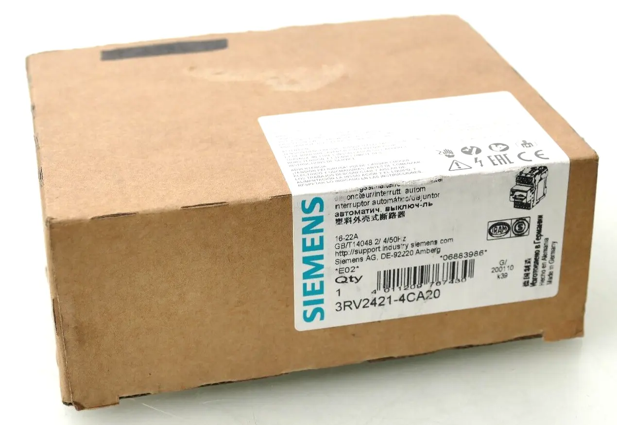Produktfoto 1 von Siemens Leistungsschalter 3RV2 421-4CA20 | E:02 | 3RV2421-4CA20