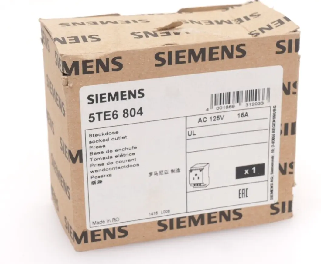 Produktfoto 1 von Siemens Steckdose AC 125V 15A 5TE6 804 | 5TE6804