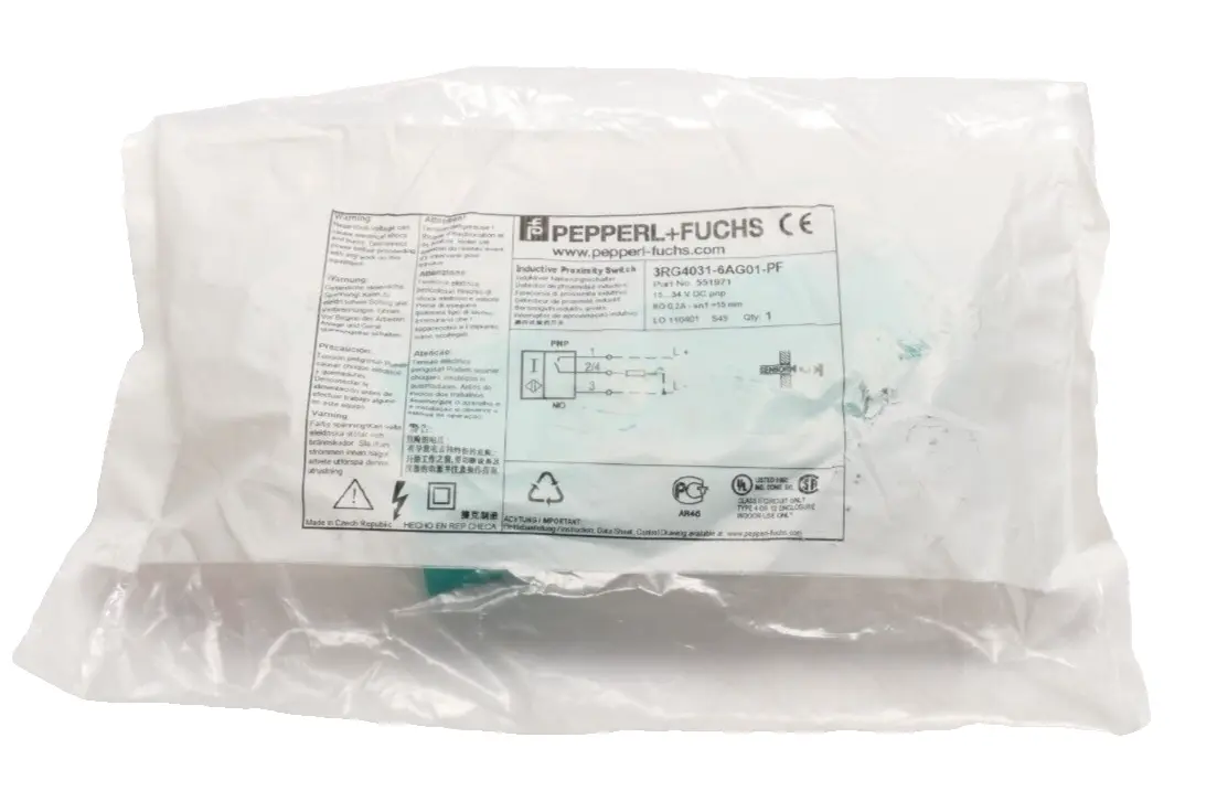 Produktfoto 1 von Pepperl + Fuchs Induktiver Näherungsschalter 3RG4031-6AG01-PF | 551971