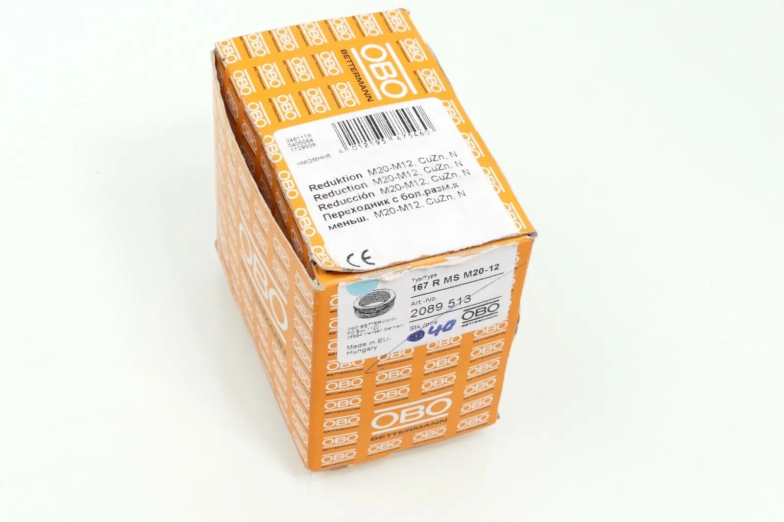 Produktfoto 1 von OBO Bettermann Ms-Reduktion 167 R MS M20-12 Reduzierringe 2089513 (1VPE=40Stück)