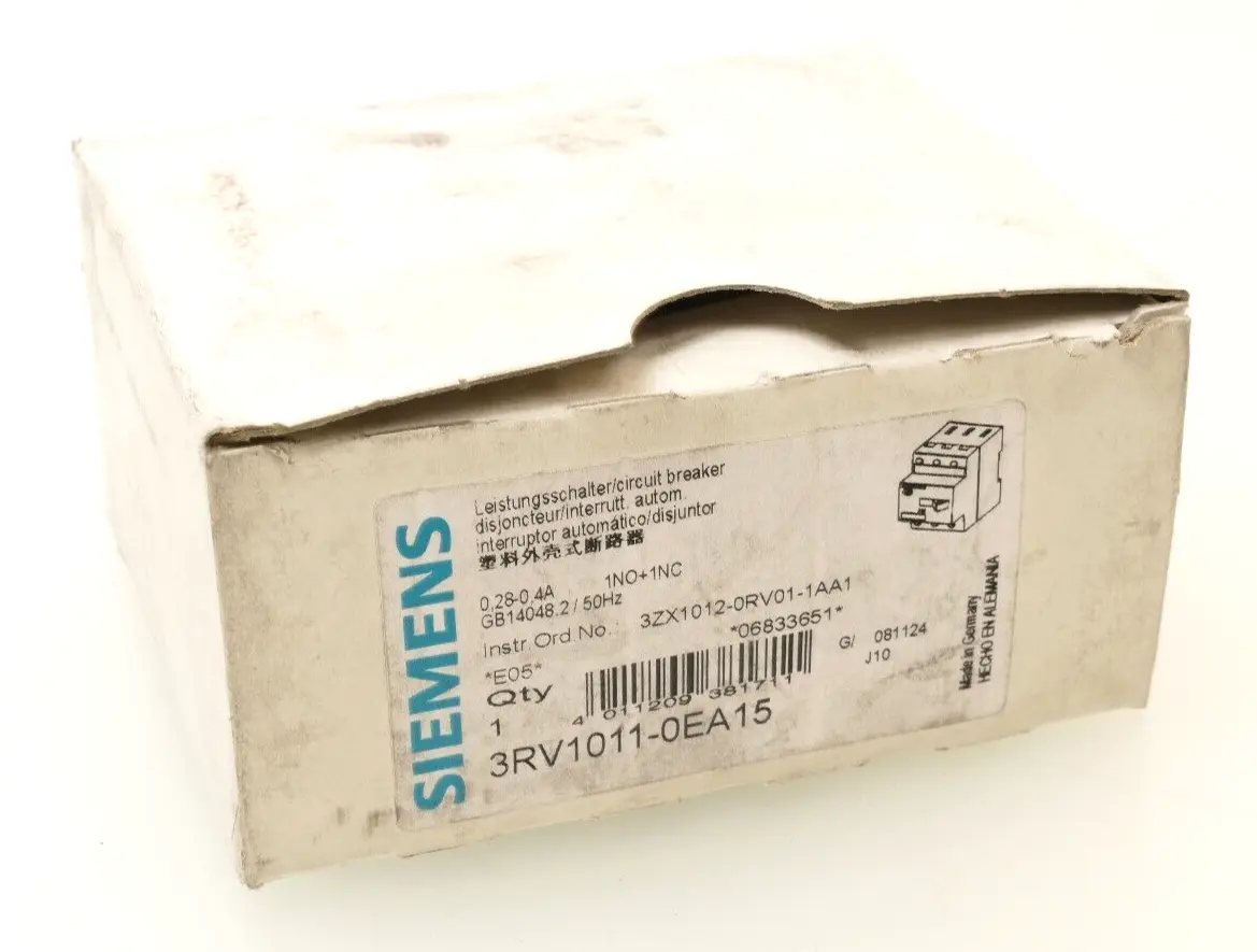 Produktfoto 1 von Siemens Leistungsschalter 3RV1 011-0EA15 | E:05 | 3RV1011-0EA15