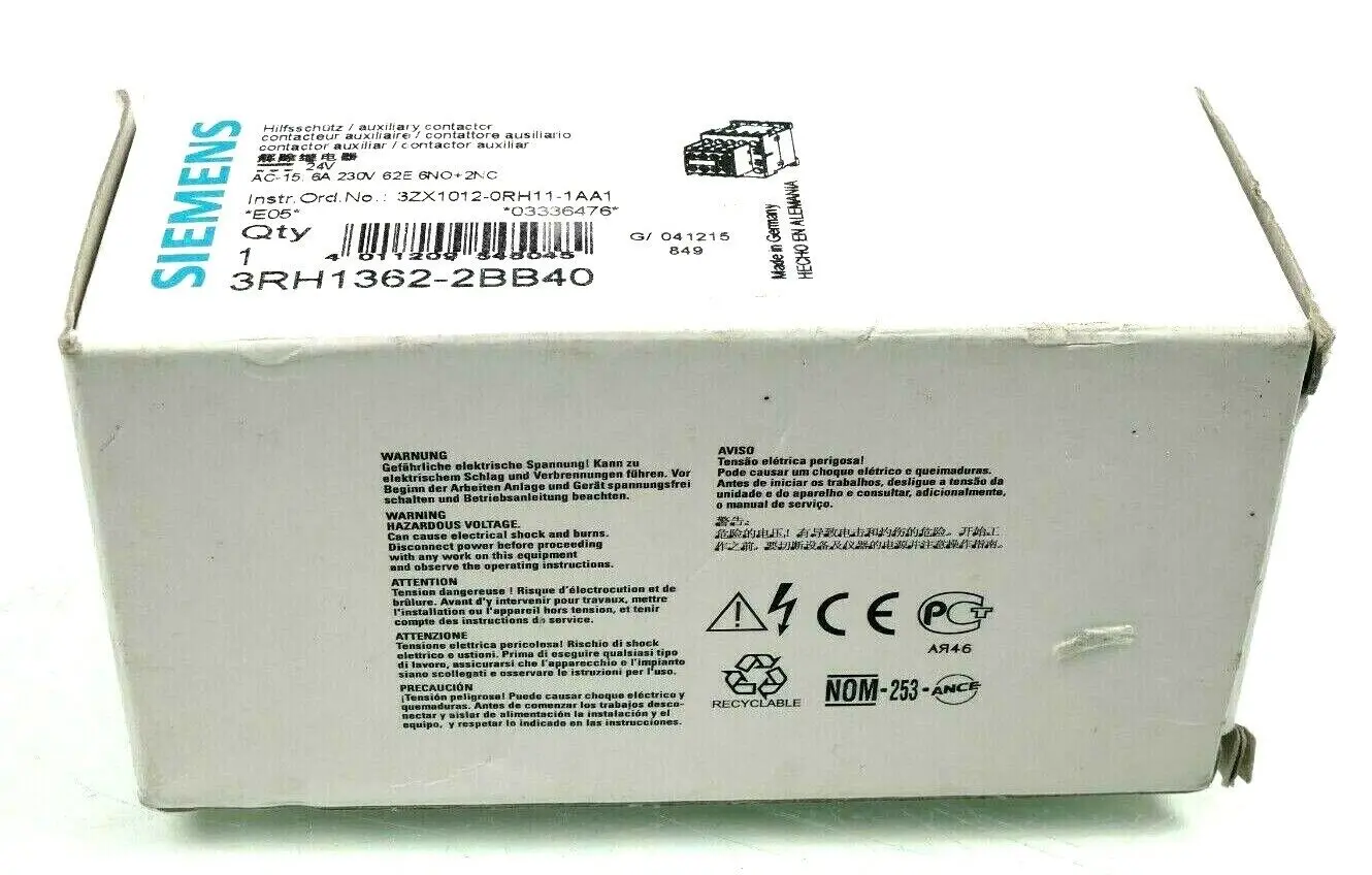 Siemens SIRIUS Hilfsschütz 3RH1 362-2BB40 | E:05 | 3RH1362-2BB40