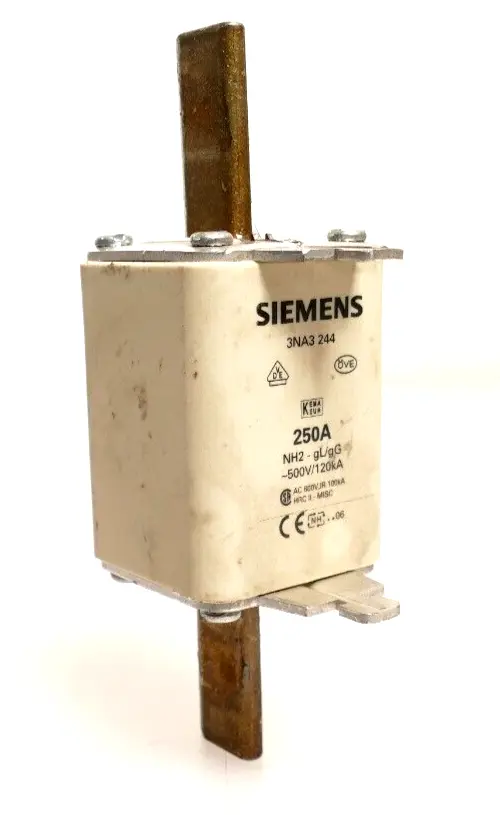 Produktfoto 1 von Siemens Sicherungseinsatz 250A NH2-gL/gG ~500V/120kA 3NA3 244 | 3NA3244