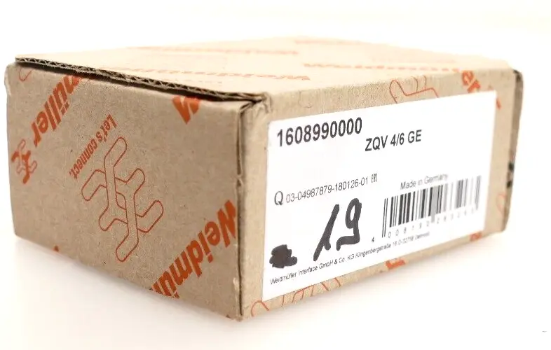 Produktfoto 1 von 19x Weidmüller Querverbinder ZQV 4/6 GE | 1608990000