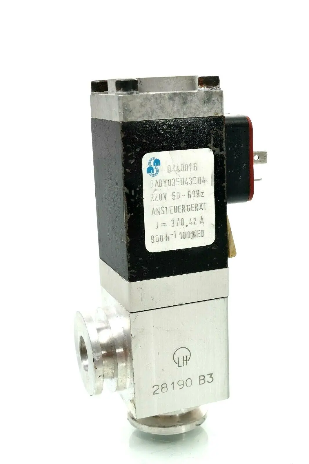 Produktfoto 1 von Leybold Heraeus GABY035D43D04 Vacuum Solenoid Valve, Right Angle, 115VAC, KF10