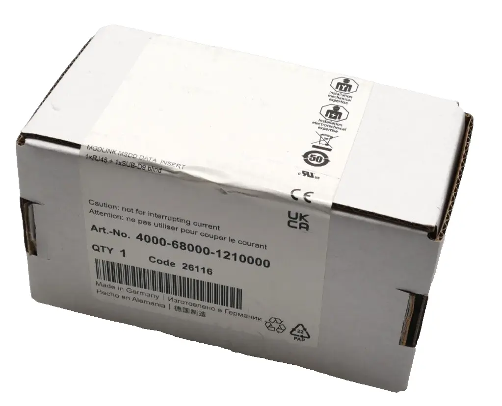 Produktfoto 1 von Murr Elektronik Modlink MSDD Datensteckverbindereinsatz | 4000-68000-1210000