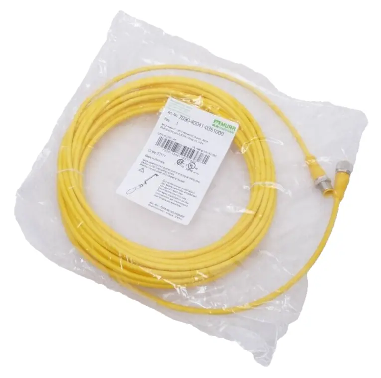 Produktfoto 1 von Murr Elektronik M12 St. 0° / M12 Bu. 0° A-kod. AIDA 10m | 7030-40041-0351000