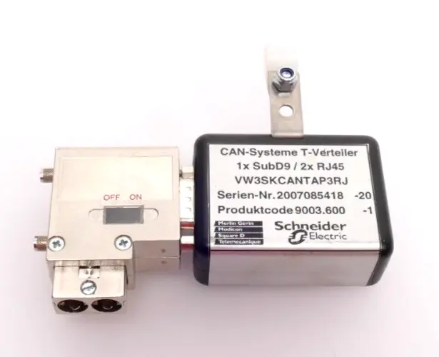 Produktfoto 1 von Schneider 9003.600-1 CAN-Systeme T-Verteiler 1x SubD9 / 2x RJ45 VW3SKCANTAP3RJ
