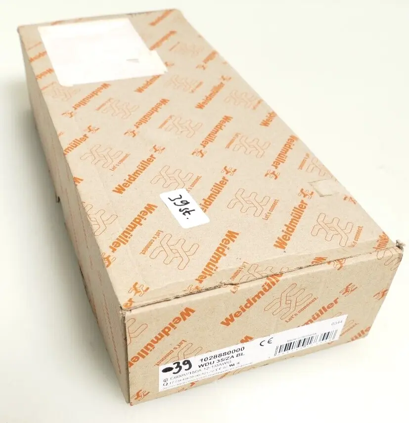 Produktfoto 1 von 39x Weidmüller Durchgangs-Reihenklemme WDU 35/ZA BL | 1028880000