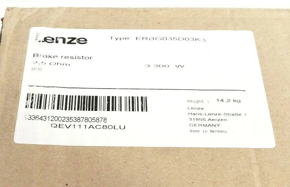 Produktfoto 1 von Lenze Bremswiderstand 13364312 | 3300W | ERBG035D03K3