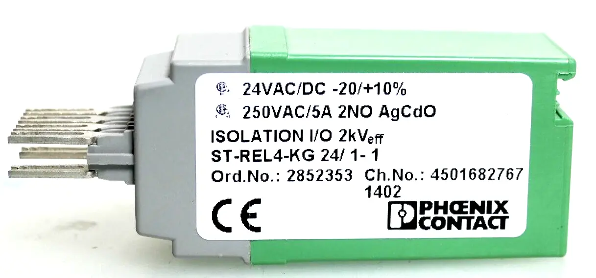 Produktfoto 1 von Phoenix Contact Relaisstecker 28 52 35 3 | ST-REL4-KG 24/ 1-1 | 2852353