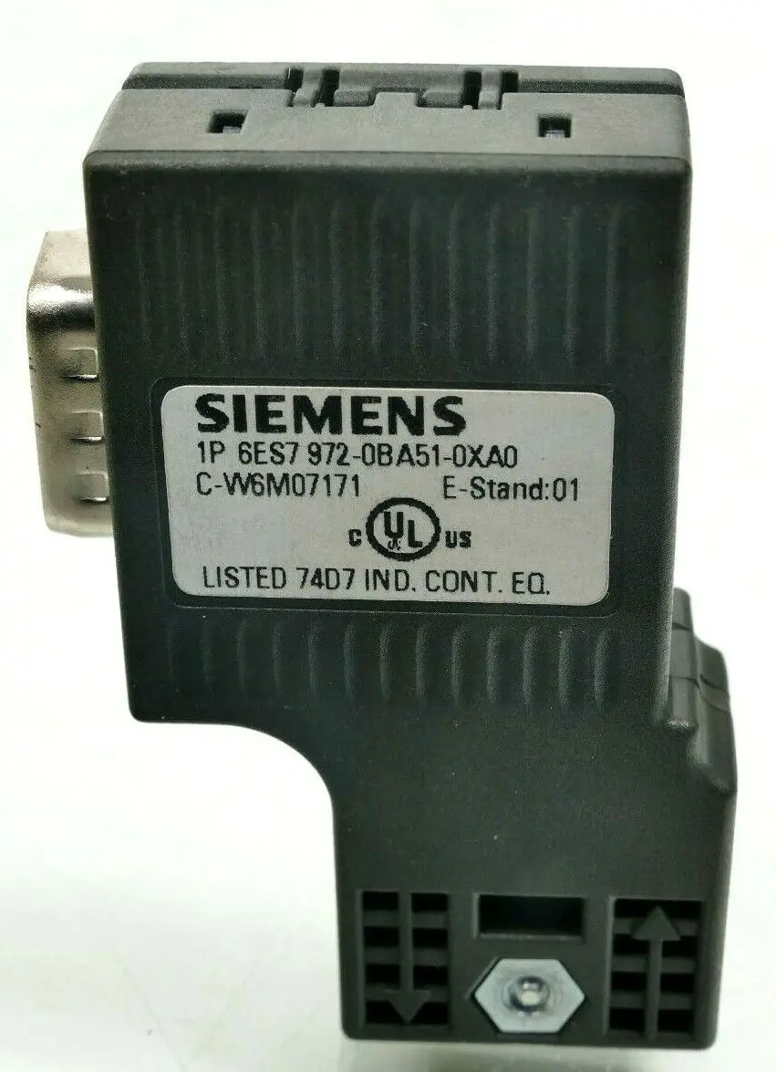 Produktfoto 1 von 2x Siemens Busanschlussstecker 6ES7 972-0BA51-0XA0 | E:01 | 6ES7972-0BA51-0XA0