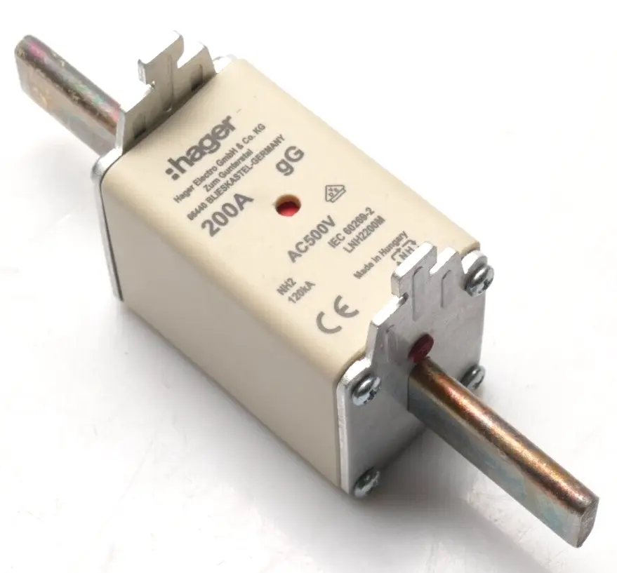 Produktfoto 1 von Hager NH2 Sicherungseinsatz 200A gG AC500V 120kA | LNH2200M