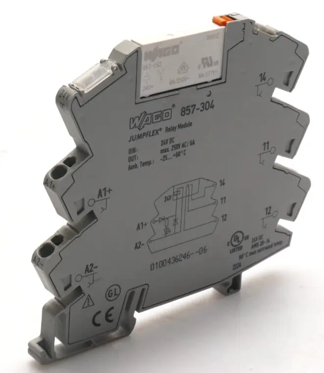 Produktfoto 1 von Wago JUMPFLEX Relaismodul | 857-304 + Wago Relay | 857-152