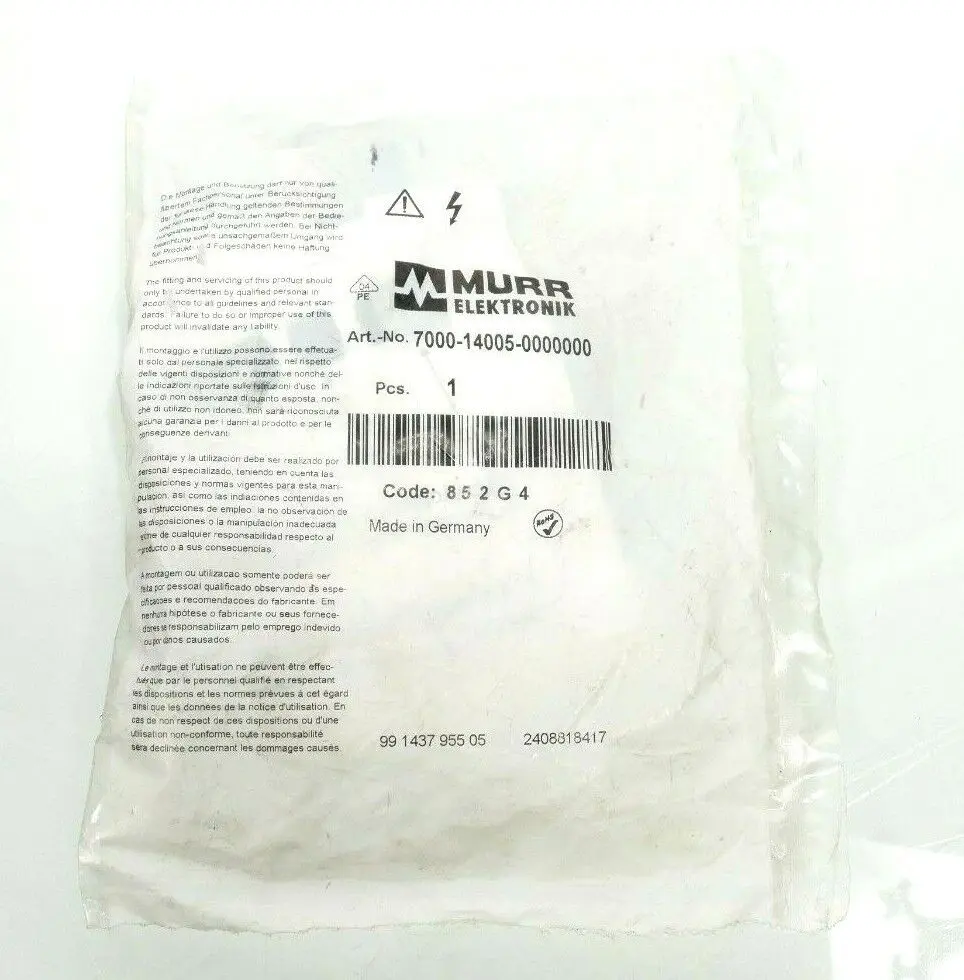 Produktfoto 1 von Murr Elektronik M12 St. 0° B-kod. Schraubklemmanschluss | 7000-14005-0000000
