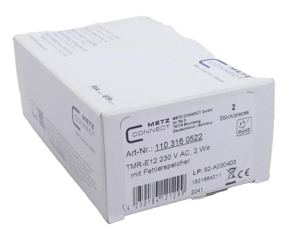 Produktfoto 1 von 2x Metz Connect 110 316 0522 Motorschutzrelais TMR-E12 230 V AC |