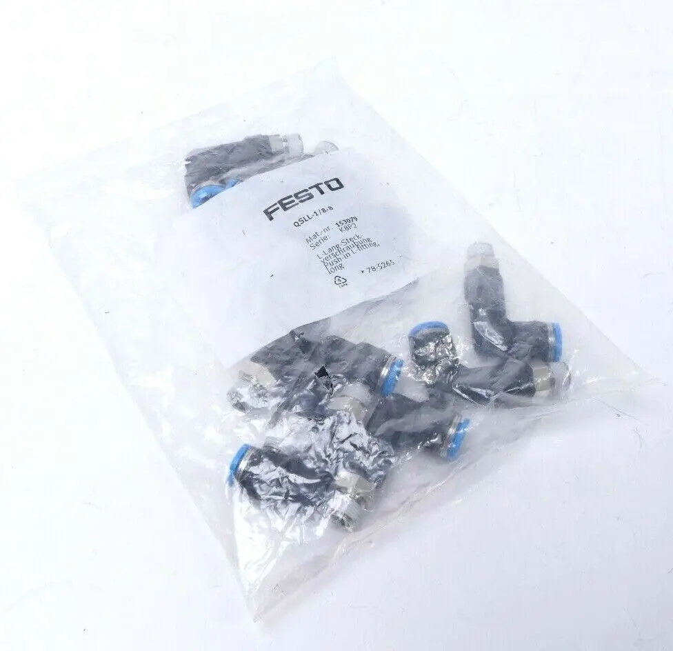 Produktfoto 1 von 10x Festo L-Steckverschraubung QSLL-1/8-8 | 153079
